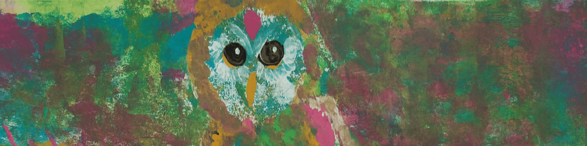 Bunte Aquarellzeichnung mit Kind